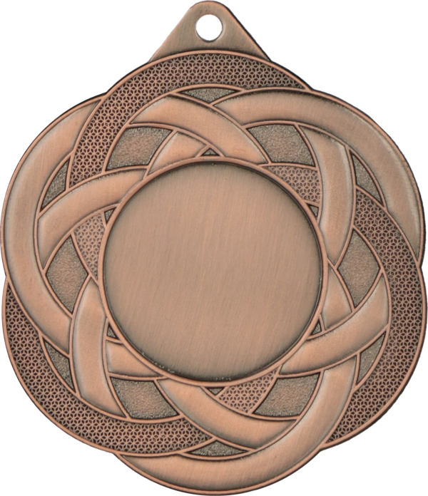 Stalowy medal w kolorze brązowym z miejscem na emblemat 25 mm