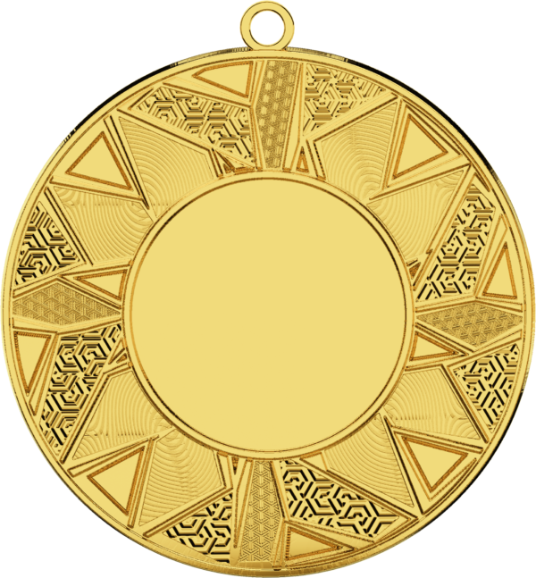 Medal złoty ogólny z miejscem na emblemat 25mm - grawerowany laserem- RMI