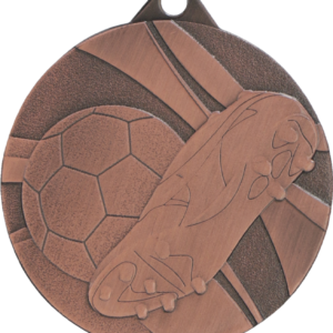 Stalowy medal w kolorze brązowym – piłka nożna
