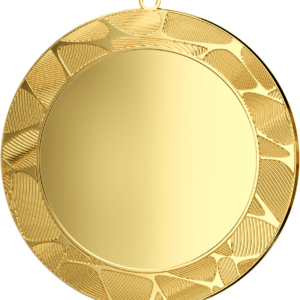 Stalowy medal w kolorze złotym z miejscem na emblemat 50 mm
