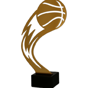 Trofeum metalowe z marmurową podstawą - Koszykówka
