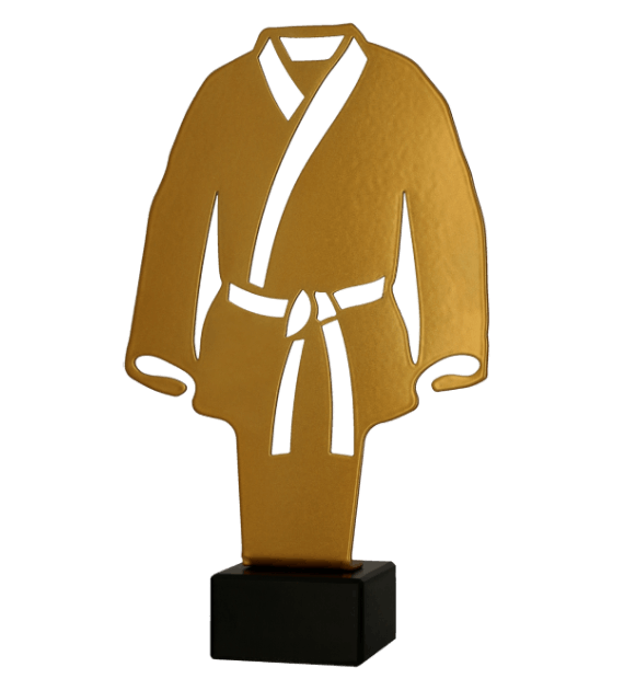 Trofeum metalowe z marmurową podstawą - Karate/Judo - kimono