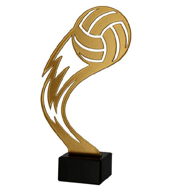 Trofeum metalowe z marmurową podstawą - Siatkówka