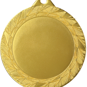 Stalowy medal w kolorze złotym z miejscem na emblemat 50 mm