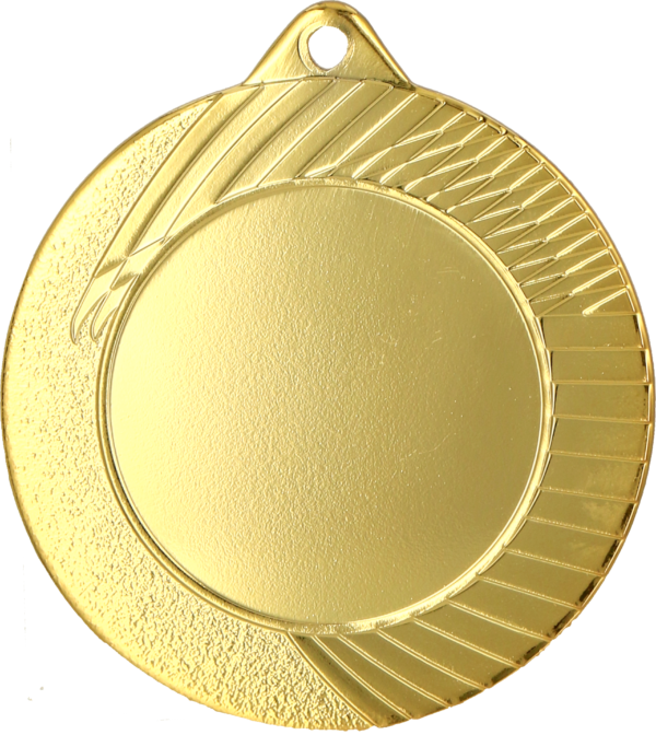 MMC1050_G Medal złoty - ogólny z miejscem na emblemat 33 mm - medal stalowy z nadrukiem Luxor Jet