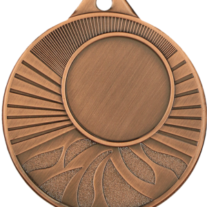 Stalowy medal w kolorze brązowym z miejscem na emblemat 25 mm