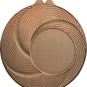 Stalowy medal w kolorze brązowym z miejscem na emblemat 25 mm
