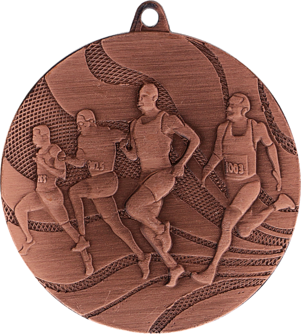 MMC2350_B Medal brązowy- biegi - medal stalowy grawerowany laserem- RMI