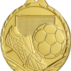 MMC3032_G Medal stalowy złoty - Piłka Nożna