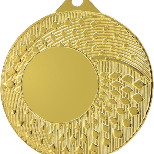 Medal złoty ogólny z miejscem na emblemat 25 mm - medal stalowy