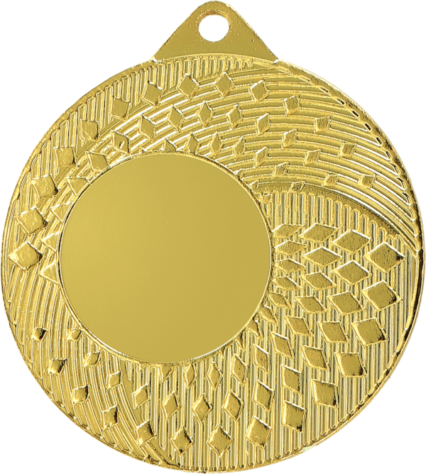 Medal złoty ogólny z miejscem na emblemat 25 mm - medal stalowy