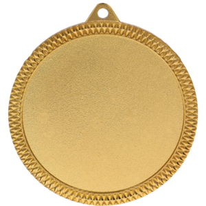 Medal złoty na emblemat 50 mm z metalu nieszlachetnego