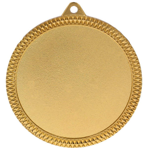 Medal złoty na emblemat 50 mm z metalu nieszlachetnego