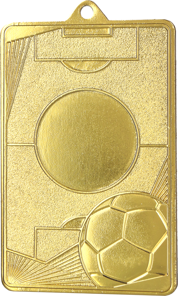 Medal złoty - boisko piłkarskie - piłka nożna - medal stalowy