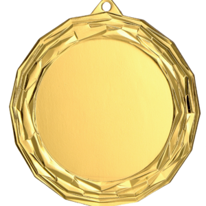 MMC7075_G Medal złoty ogólny z miejscem na emblemat 50 mm - - medal stalowy z grawerowaniem na laminacie