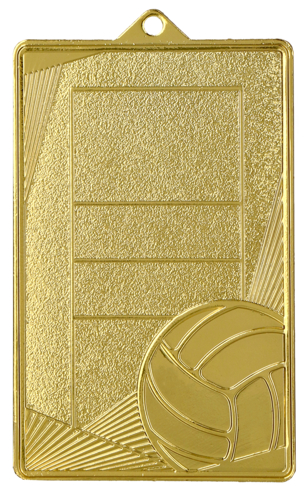 Medal złoty - boisko do siatkówki - medal stalowy z nadrukiem Luxor Jet