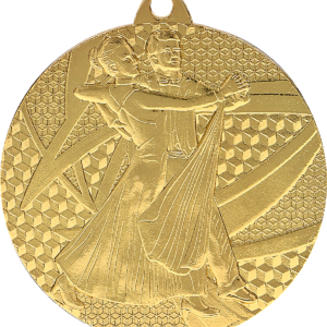 Medal metalowy z grawerowaniem na laminacie