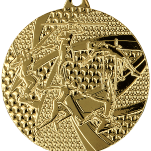 Medal metalowy z grawerowaniem na laminacie