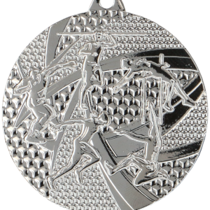 Medal metalowy z grawerowaniem na laminacie