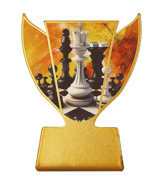 Trofeum metalowe - Szachy