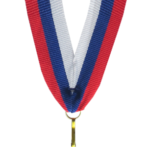 Wstążka 22 mm - biało-niebiesko-czerwona