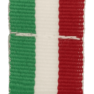 Wstążka 20 mm - bez karabińczyka - zielono-biało-czerwona