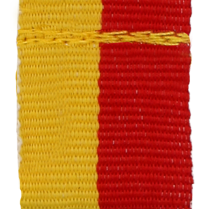Wstążka 20 mm - bez karabińczyka - żółto-czerwona