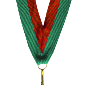 Wstążka 11 mm - czerwono-zielona