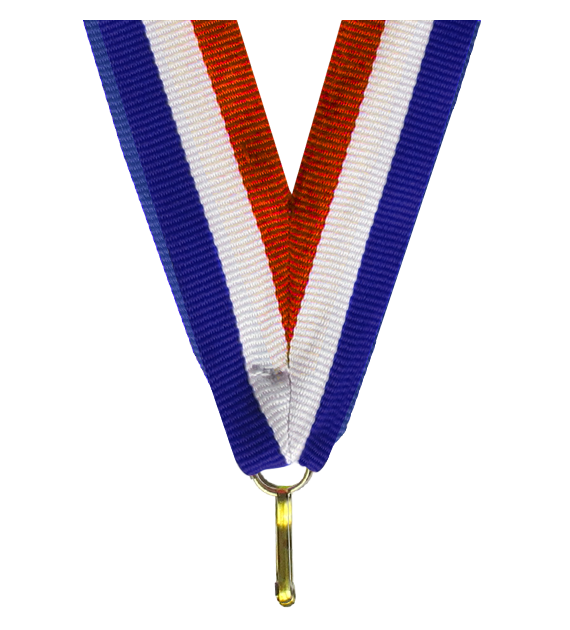 Wstążka 11 mm - czerwono-biało-niebieska