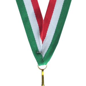 Wstążka 11 mm - czerwono-biało-zielona