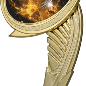 Postument plastikowy złoty na marmurowej podstawie - PIŁKA RĘCZNA