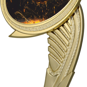 Postument plastikowy złoty na marmurowej podstawie - SIATKÓWKA