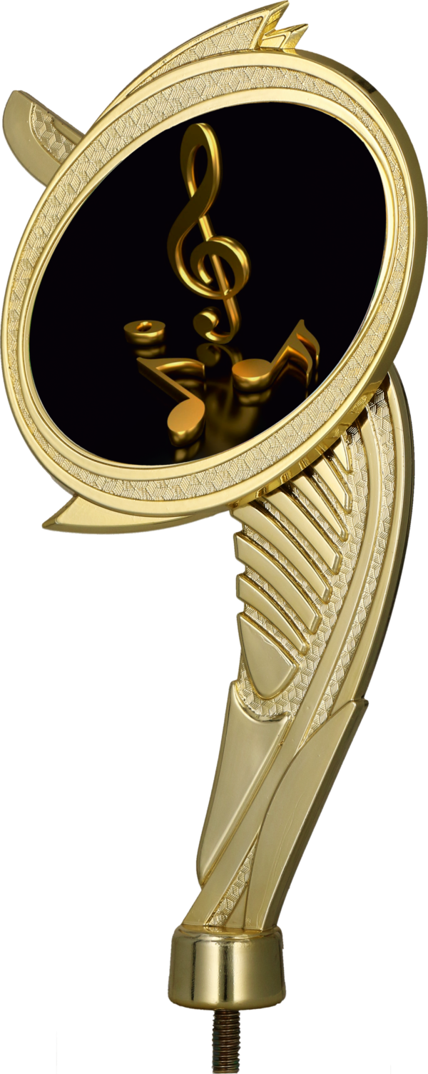 Figurka plastikowa złota - MUZYKA