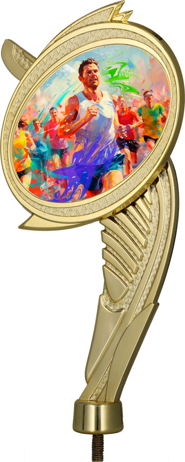 Figurka plastikowa złota - BIEGANIE