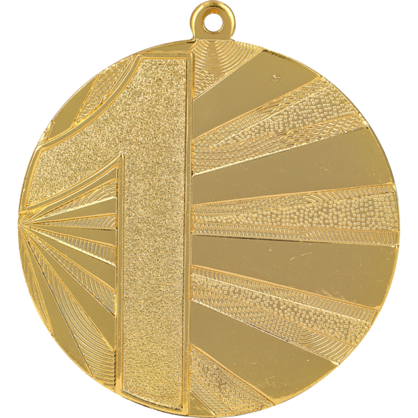 Medal stalowy zloty pierwsze miejsce